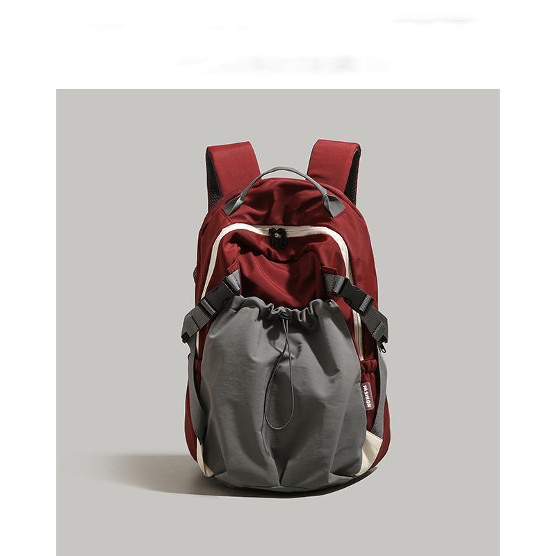 nylon backpack 2025 fashion large capacity lightweight backpack junior high school high school student schoolbag short trip bag full figure