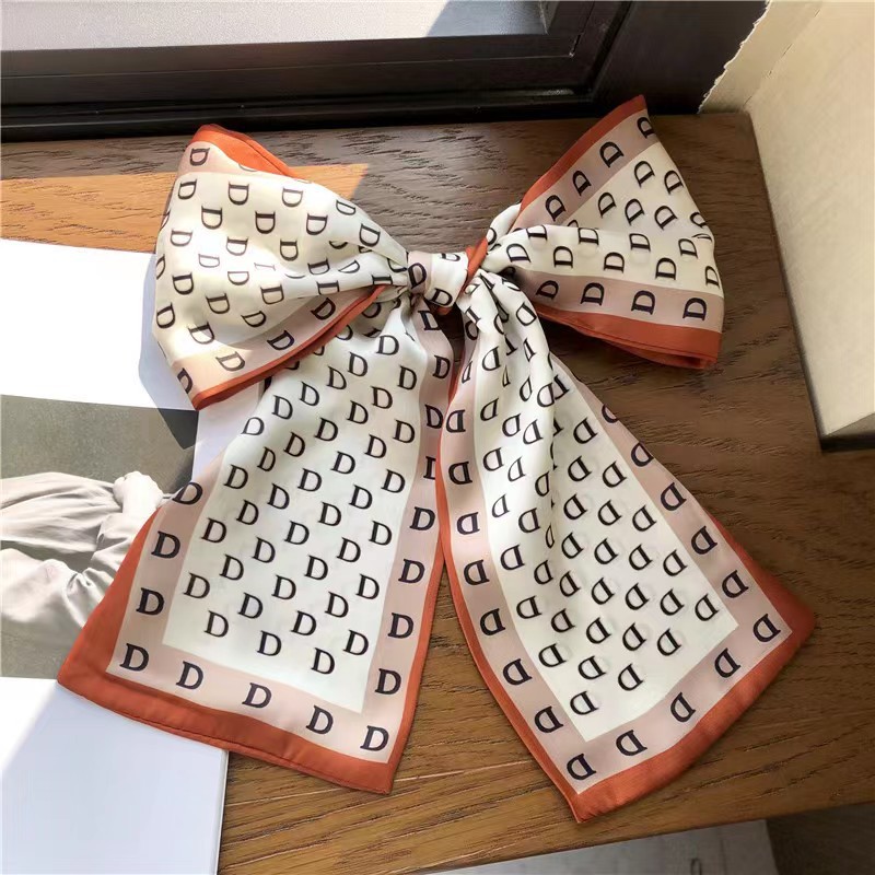 popular long small silk scarf long ornaments scarf satin ribbon business wear with business small scarf women's gifts Application Scenario
