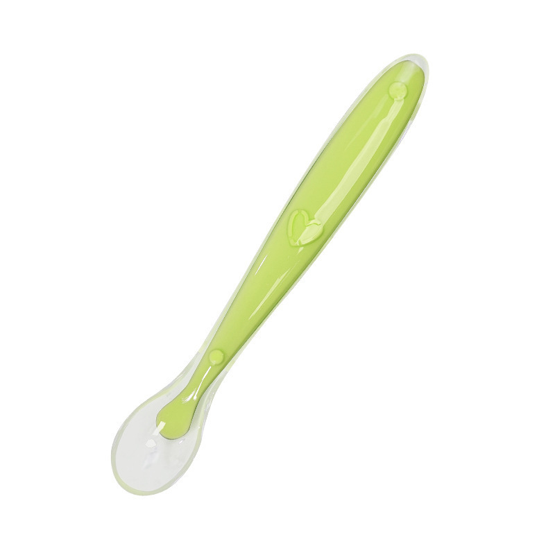 baby silicone spoon baby silicone soft spoon children feeding tableware newborn solid food spoon soft spoon wholesale Item Picture