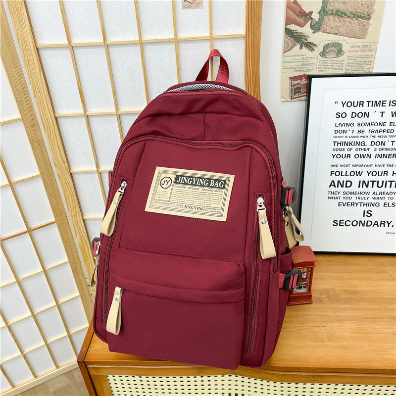 cross-border large capacity unisex backpack simple junior's schoolbag college student women backpack men's backpack Application Scenario