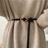 thin belt women's pu leather ins fashion decoration suit coat with skirt sweater tight waist knotted belt Specification drawing