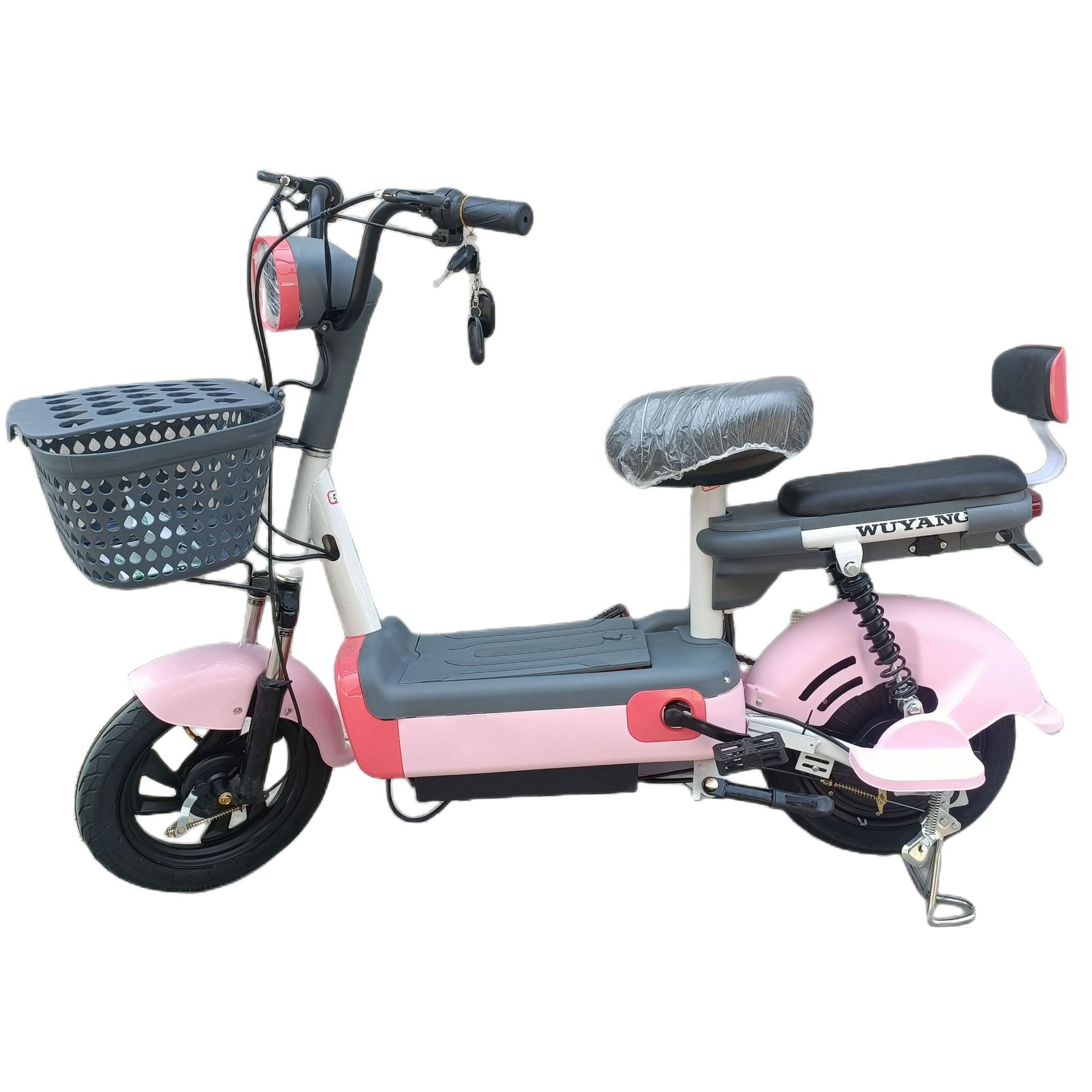 anshun riding electric car same 48v pedal help students small electric bicycle details Picture