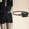 classic style rhombus belt waist bag fashion high sense new women's bags all-match lipstick pack with skirt belt bag details Picture