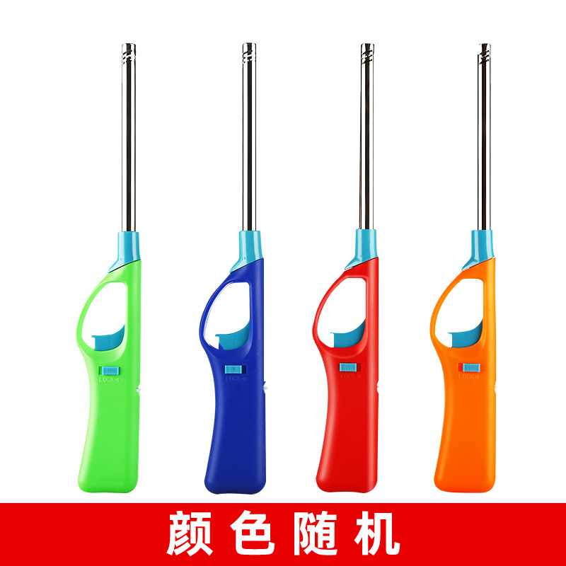 spot goods 918# burning torch electronic ignition gas stove natural gas kitchen lengthened pulse long mouth lighter open flame Specification drawing