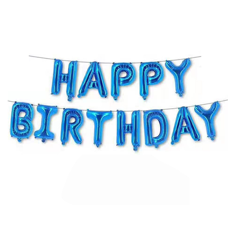 happy birthday letter aluminum film balloon happy birthday set birthday party theme decoration aluminum foil ball full figure