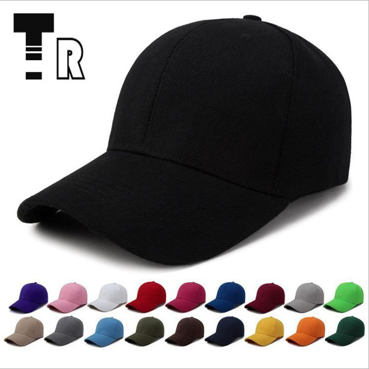 hat manufacturer fur green solid color light body peaked cap advertising cap sun hat men's and women's multi-color casual baseball cap sun protection full figure