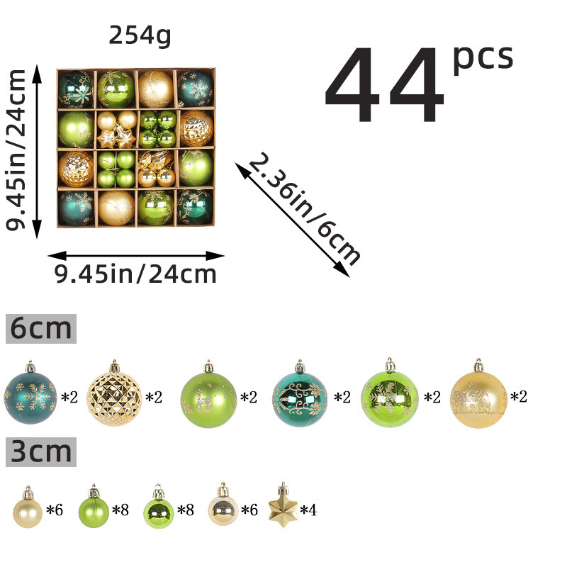 hong kong love christmas decoration colorful ball gift set creative color painted christmas ball party christmas tree hanging ball pendant details Picture