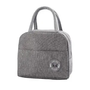 thick aluminum foil lunch box bag office lunch box insulated bag handbag thermal bag large capacity for students with meals details Picture