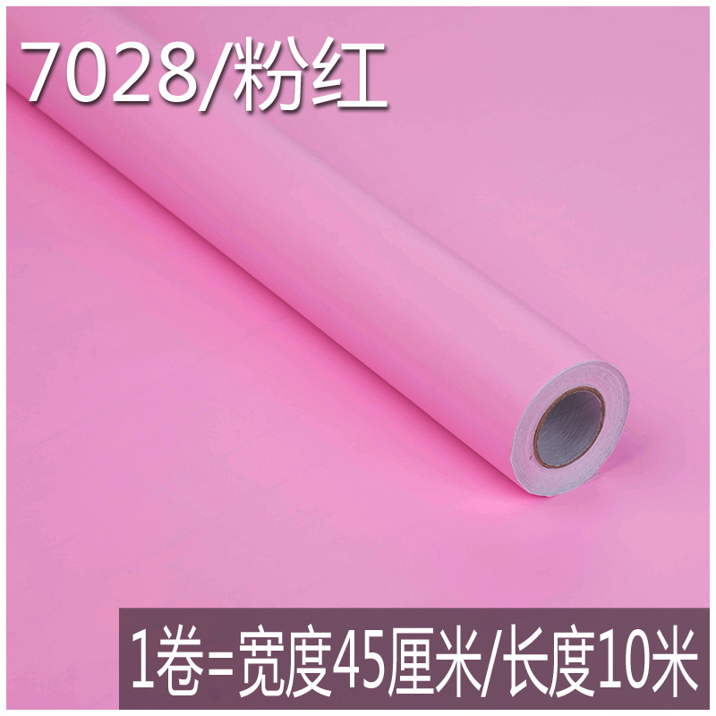 factory supply pvc self-adhesive wallpaper wallpaper kindergarten bedroom sticky notes advertising lettering renovation solid color stickers details Picture