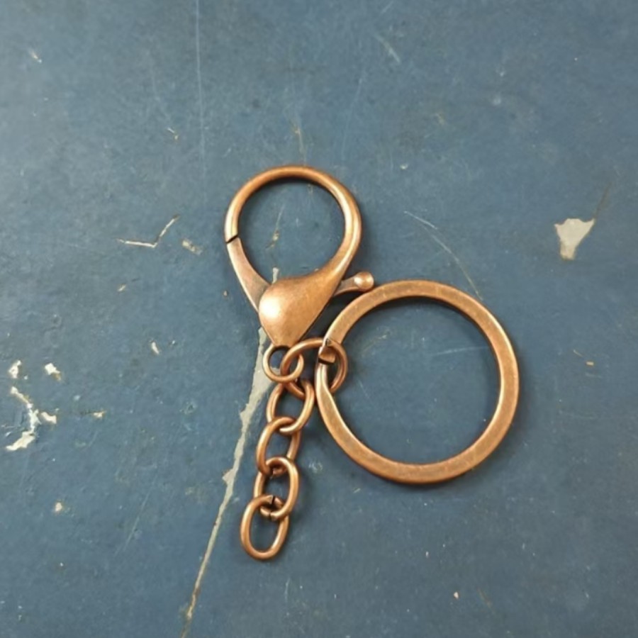 lobster buckle factory wholesale metal alloy lobster keychain three-piece diy backpack ornament key pendants hanging full figure