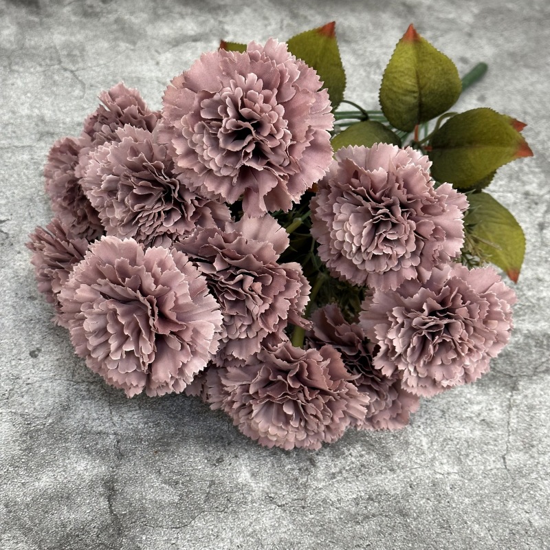 simulation 13 carnation big handle bouquet home hotel wedding celebration dress up emulational flower and silk flower artificial flowers wholesale Application Scenario