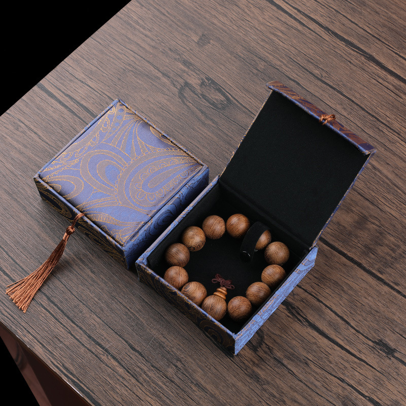 jewellery box linen bracelet box collectables-autograph bracelet jewelry box packing box wholesale box antique retro details Picture