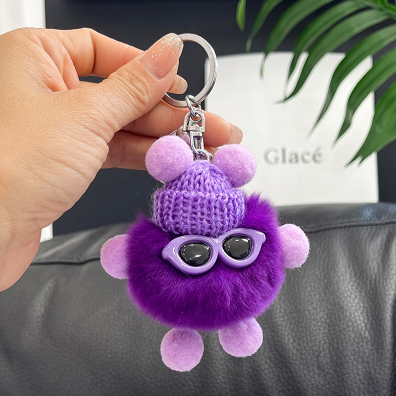 new cute pet small briquette monster doll pendant anti-lost keychain schoolbag pendant plush super cute gift Application Scenario