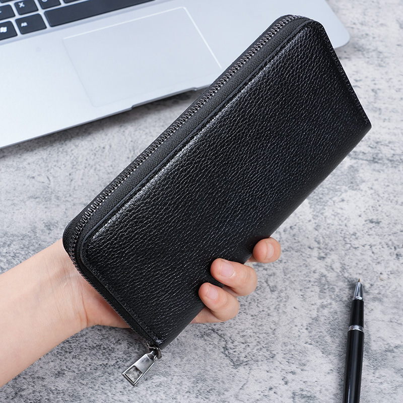 long men's zipper wallet large capacity wallet clutch mobile phone bag casual business cards money full figure