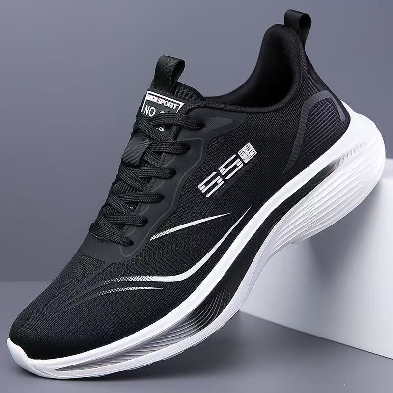 spring and autumn men's shoes ultra-light mesh breathable sports shoes racing running shoes all-matching casual and lightweight soft bottom cushioned shoes details Picture