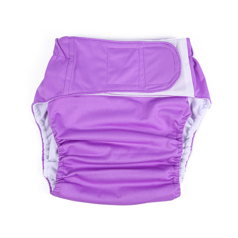 adult cloth diaper plus-sized velcro diaper washable breathable leak-proof incontinence-proof apron factory direct sales hair generation Specification drawing
