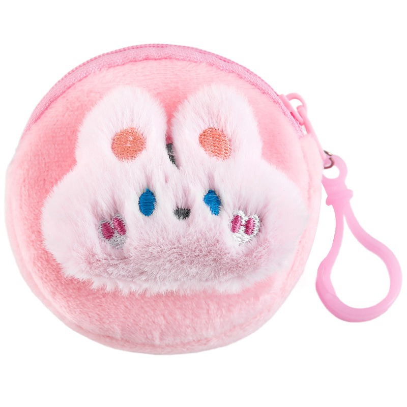cartoon plush coin purse student children portable small wallet girl exquisite mini small bag headset storage bag Item Picture