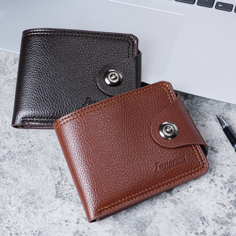 men's wallet multiple card slots casual man's wallet short new ticket holder coin purse double line card holder wallet wholesale Application Scenario