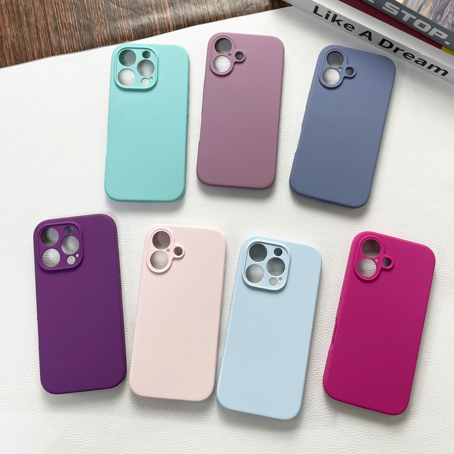 liquid silicone iphone 17 phone case apple 16promax/15/14/13pro all-inclusive drop-resistant protective case full figure