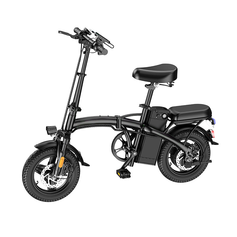 mexico overseas warehouse cross-border hot selling model 14-inch mini folding electric bicycle electricbike full figure