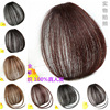hongxiu preferred-hand woven air bangs wig set real human hair bang wig mini light straight bangs hair piece full figure