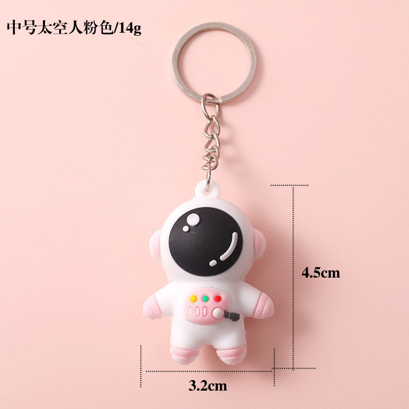 spot cartoon astronaut keychain ornaments cute schoolbag anti-lost spaceman doll pendant handbag accessories Specification drawing