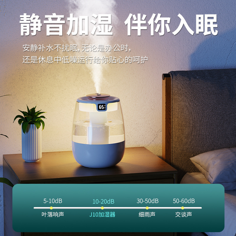 2025 new humidifier large spray customizable logo small bedroom and household desktop usb air humidifier Application Scenario