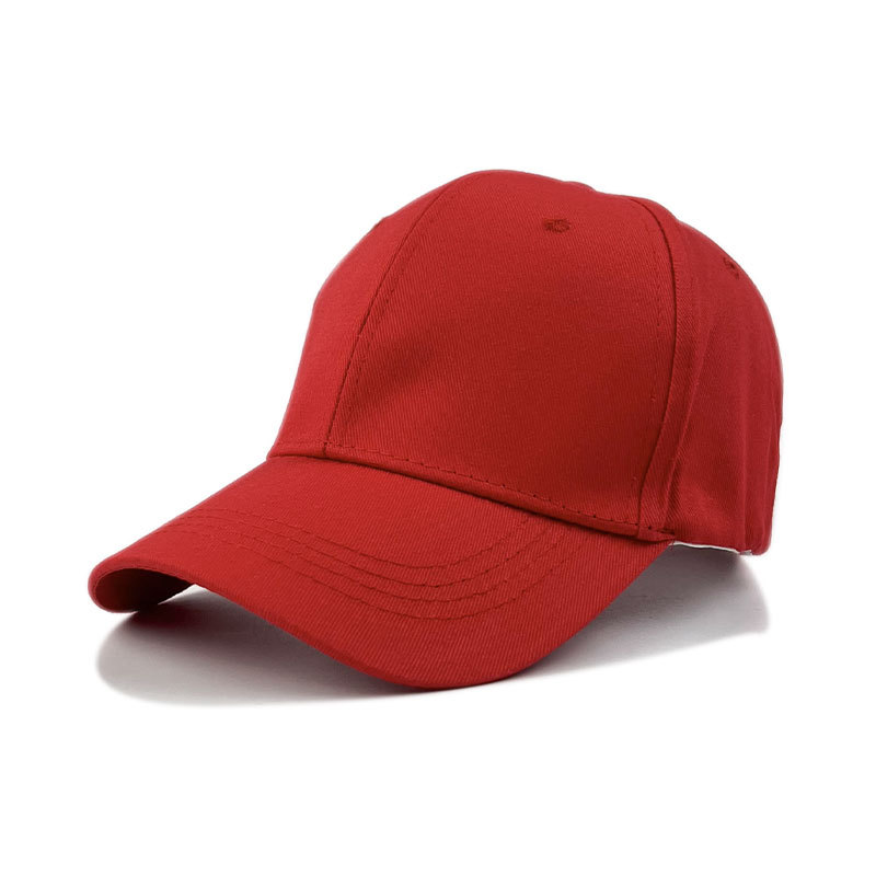 new light board hard top cotton baseball cap simple sun-proof advertising embroidery hat solid color peaked cap wholesale full figure