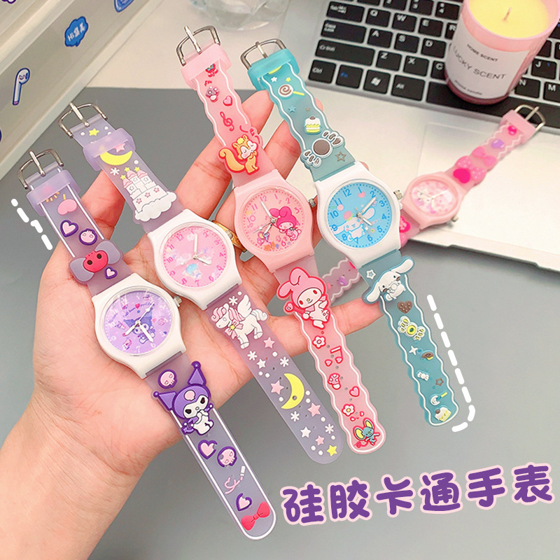 cute cartoon sanrio watch children's decorative watch boys and girls watch little boy girl child birthday gift full figure