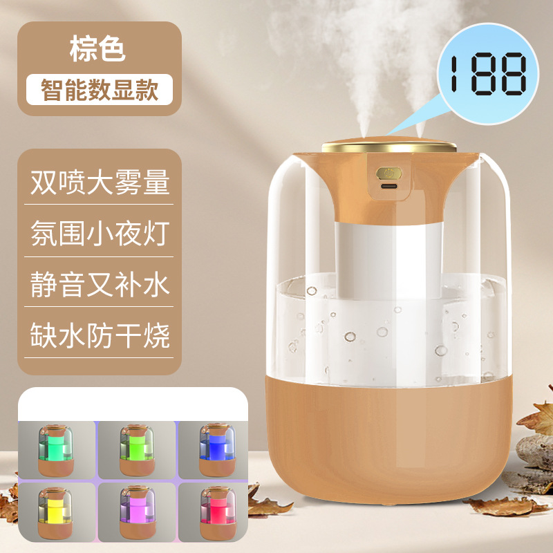 2025 new humidifier double spray heavy fog ambience light household bedroom dorm constant humidity aromatherapy usb humidifier Application Scenario