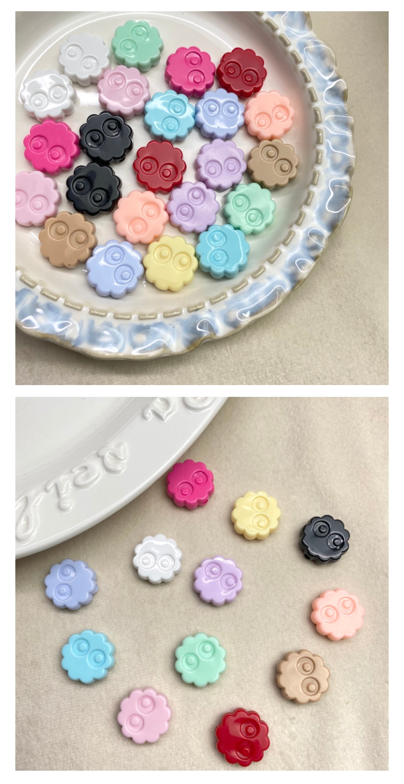 亚克力实色煤球饼干diy/手机链钥匙扣包挂装饰材料散珠详情5