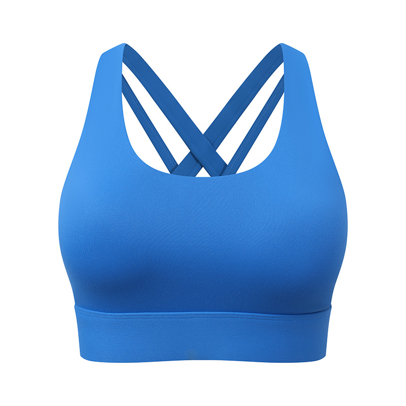 one-piece chest pad adjustable cross beauty back exercise bra fixed cup shockproof yoga fitness large size underwear Application Scenario