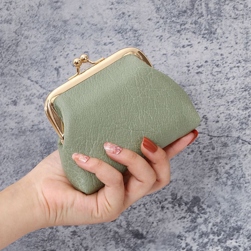 new wallet women's all-match girls' handbags internet celebrity mini version coin bag dual-use small wallet simple clip bag Specification drawing