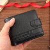 cross-border delivery factory wholesale men's wallet pu leather short zipper hasp wallet new wallet coin purse Specification drawing