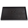 solid wood black rectangular tray wood dish fast food tray fruit tray tea tray tableware tea set tray full figure