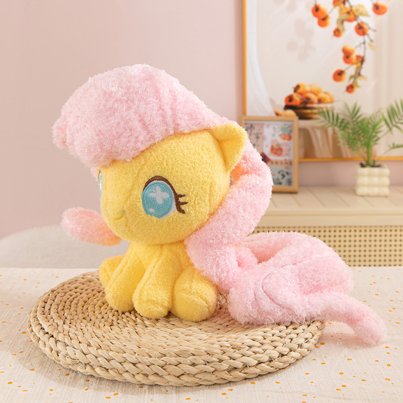 new cute little pony baby li plush toy doll my little pony: friendship is magical doll unicorn children's birthday gifts details Picture