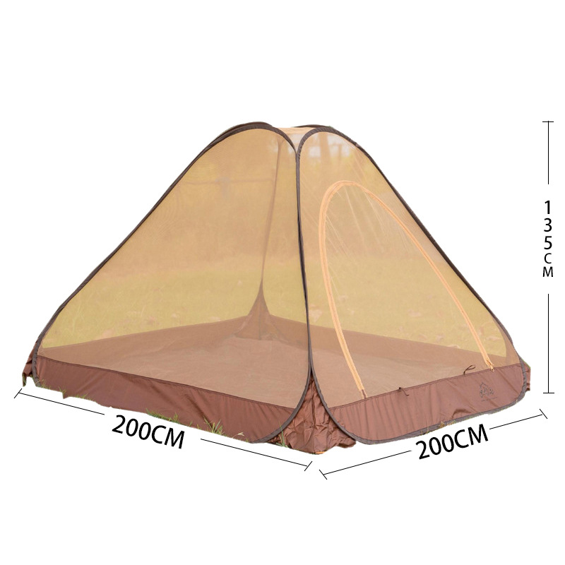 outdoor tent automatic camping mosquito net summer camping must-have product tent double picnic mesh tent Specification drawing