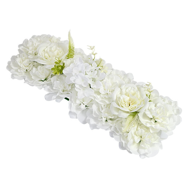 new wedding simulation floor flower silk flower decoration fake flower row hotel flower wall road lead wedding arch floral Item Picture