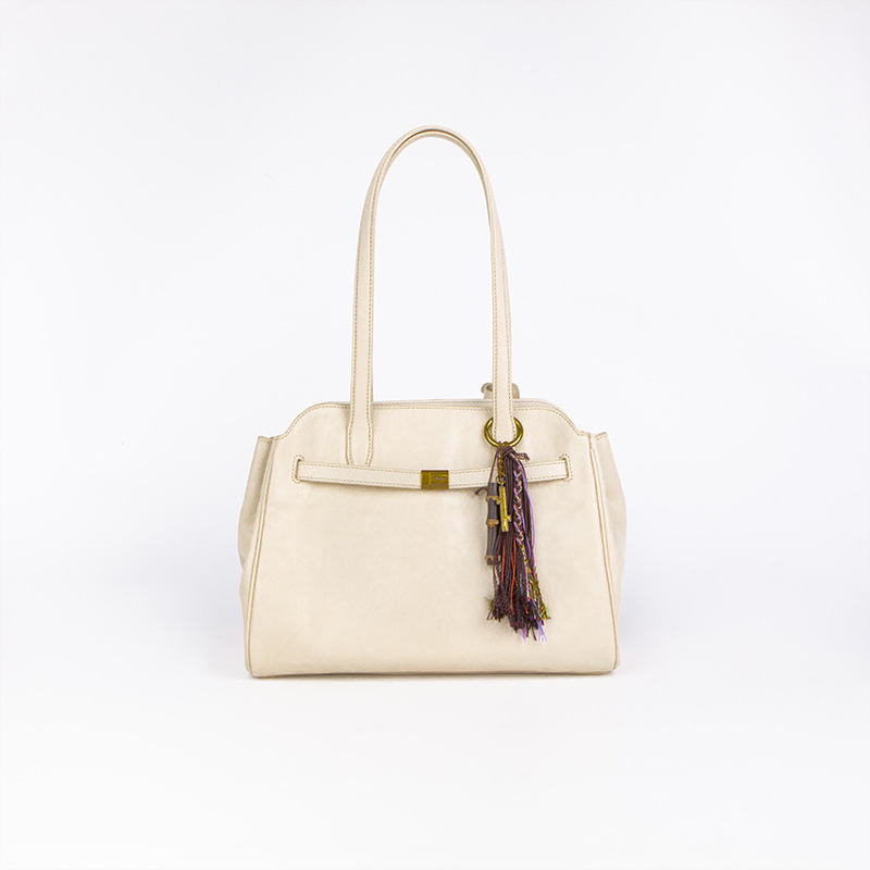 [same style with wang churan] herbal heaven tote bag top layer vegetable tanning leather shoulder handbag messenger bag commuter bag Specification drawing