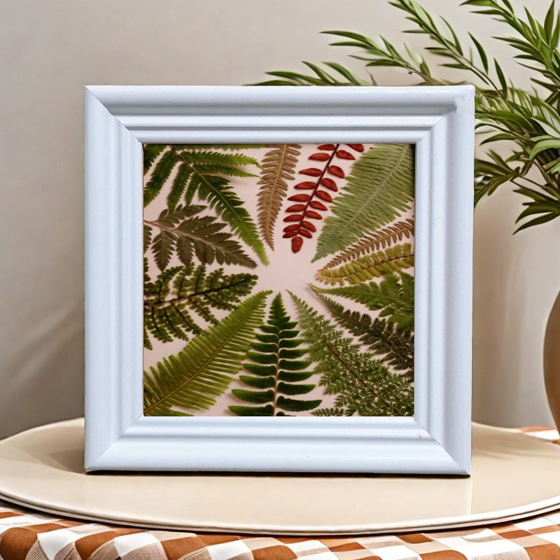 embossed photo frame square diy handmade dried flower specimen decoration self-mounting light luxury high-grade picture frame display frame Application Scenario