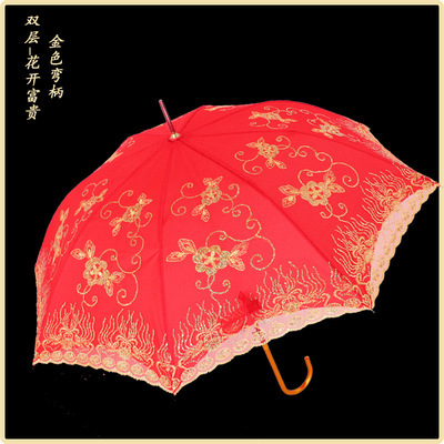 wedding red umbrella bride umbrella embroidered lace wedding umbrella chinese wedding vintage wedding umbrella long handle wedding umbrella full figure