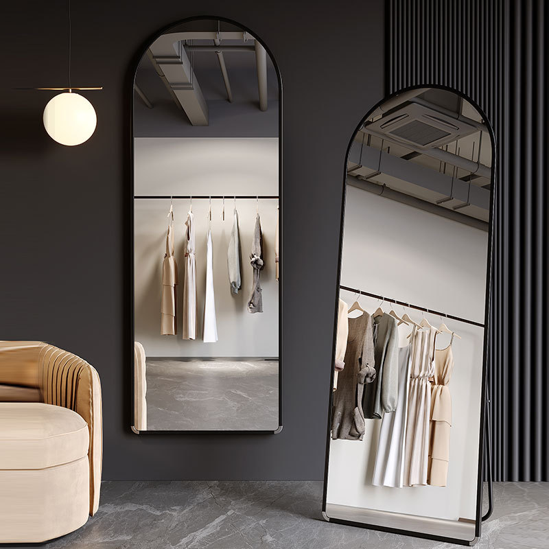 dressing mirror factory wholesale foreign trade high-end mirror full-length mirror floor mirror bedroom wall hanging wall full-length mirror Specification drawing