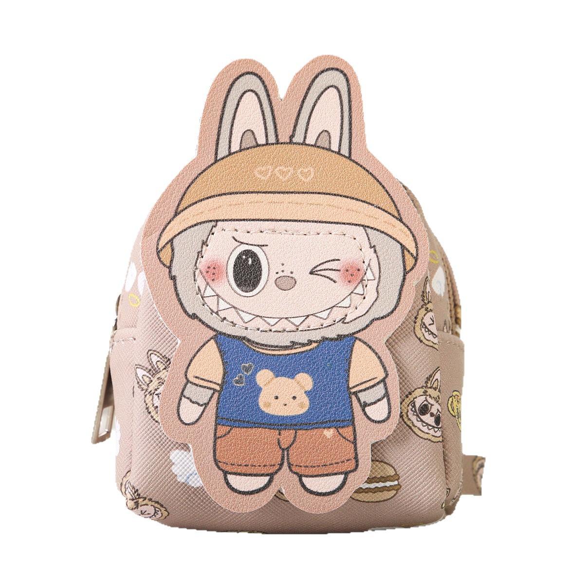 cartoon small backpack coin purse card holder lovely key buckle bag mini bag earphone bag portable carry-on Item Picture
