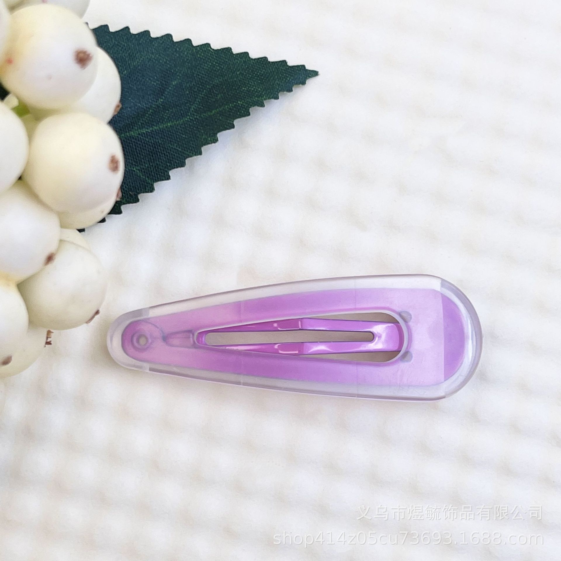 ice transparent water drop candy color bb clip cropped hair clip macaron hairpin hair ornaments handmade accessories material side clip wholesale details Picture