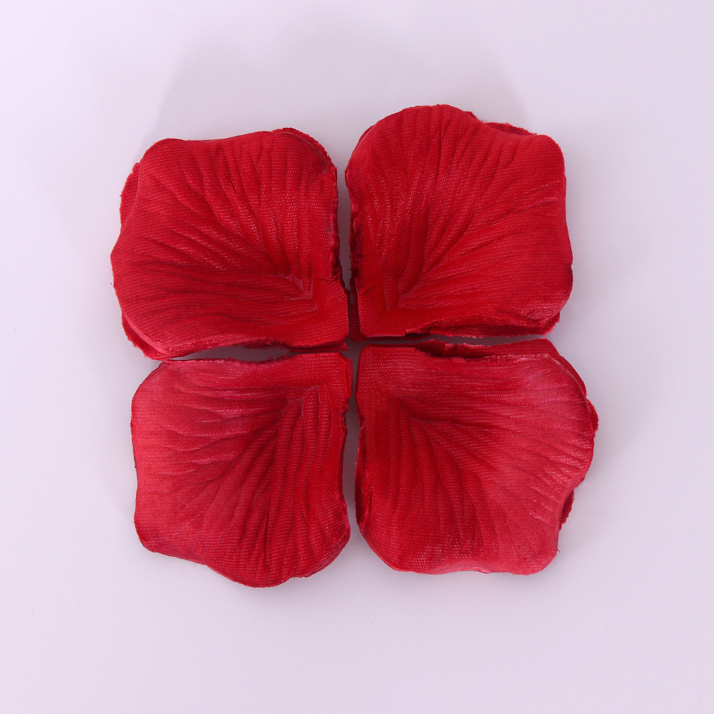1000 pieces rose petals simulation hand throwing petals wedding ceremony and wedding room proposal scene layout Item Picture