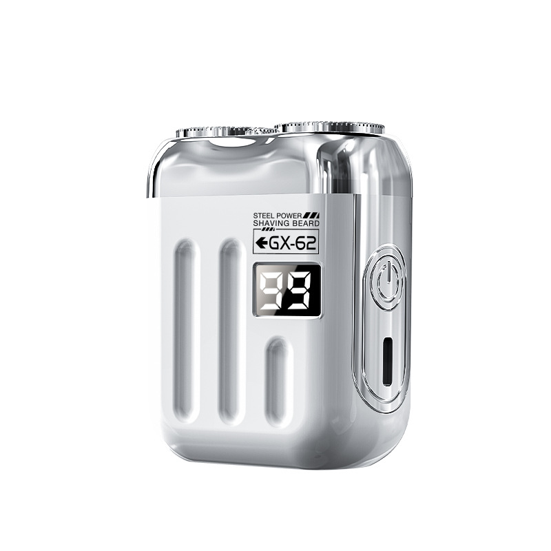 big customer wholesale electric double-headed shaver mini men's shaver travel portable automatic digital display shaver details Picture