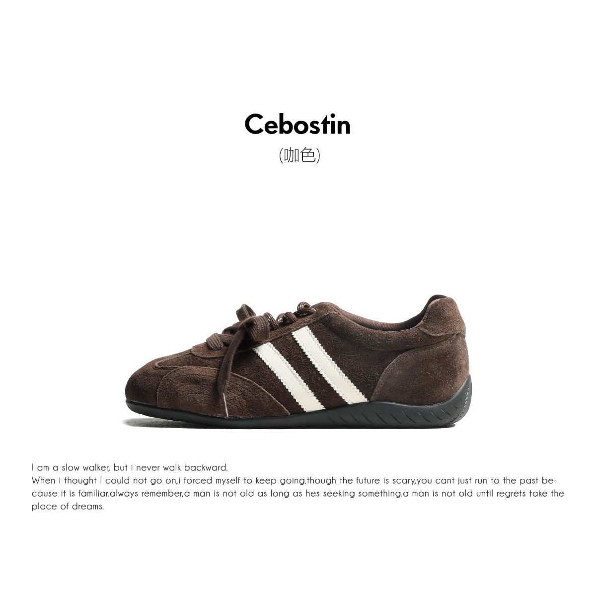 cowhide version ~ casual shoes 4cm height increasing insole version german training shoes women's autumn 2025 new retro casual sneakers details Picture