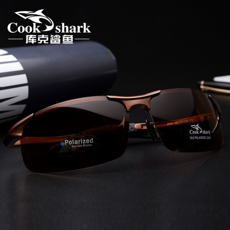 cook shark color changing sunglasses fishing outdoor men polarized day and night sunglasses glasses for driving Item Picture