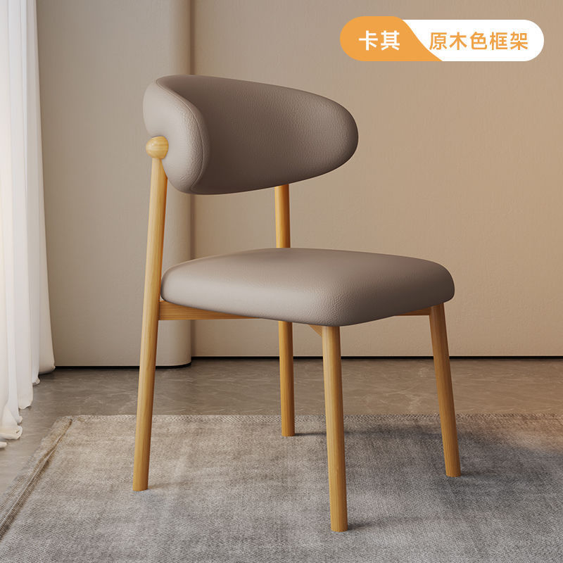 nordic iron chair household minimalist soft bag desk chair restaurant hotel designer model dining chair leisure armchair Item Picture