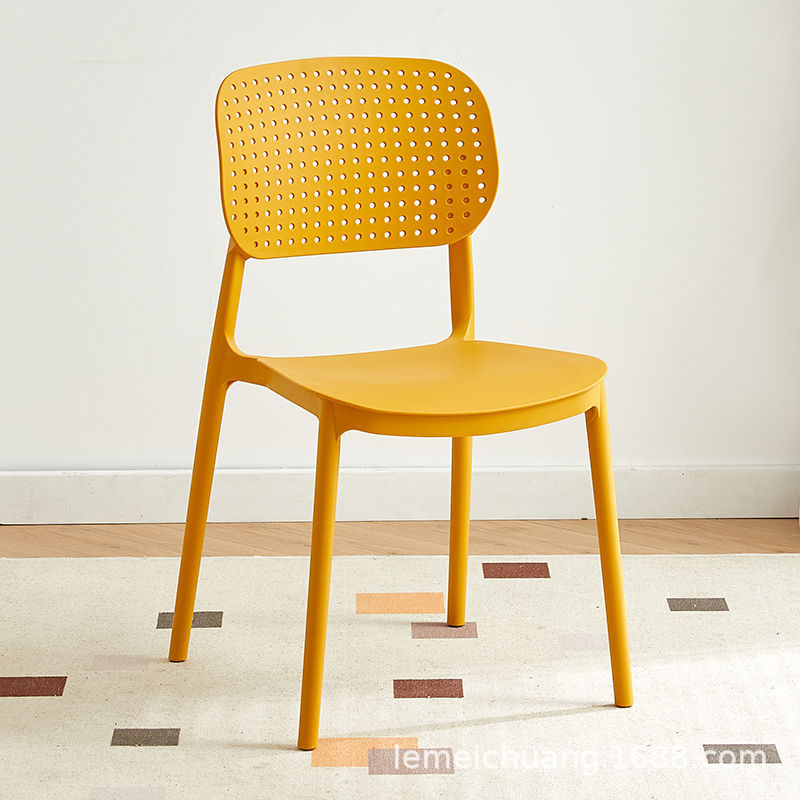 plastic chair nordic restaurant thickened armchair household dining table chair commercial dining chair modern minimalist stool Specification drawing